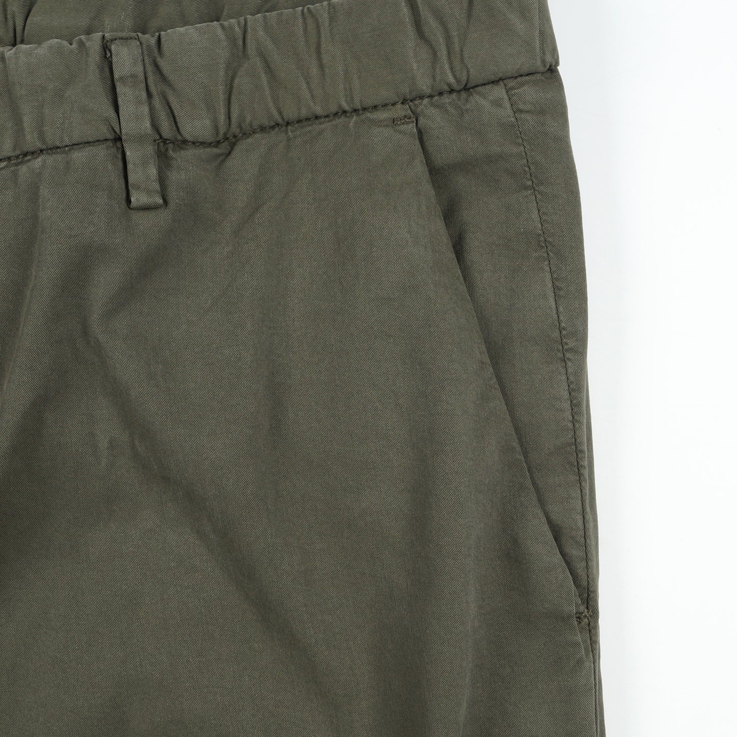 - Cropped Stretch Chino - Green