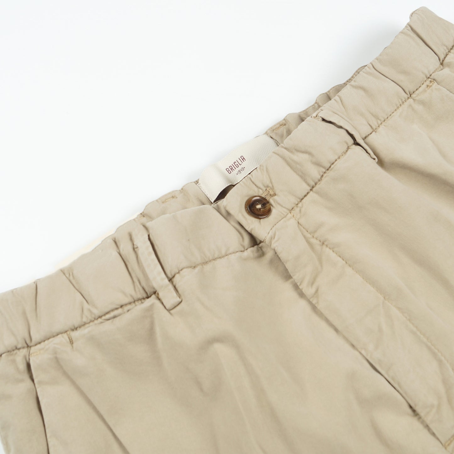 - Cropped Stretch Chino - Beige