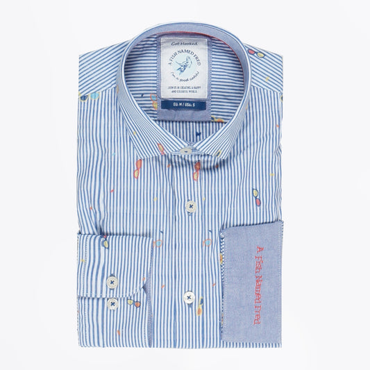 Jacquard Stripe Shirt - Blue