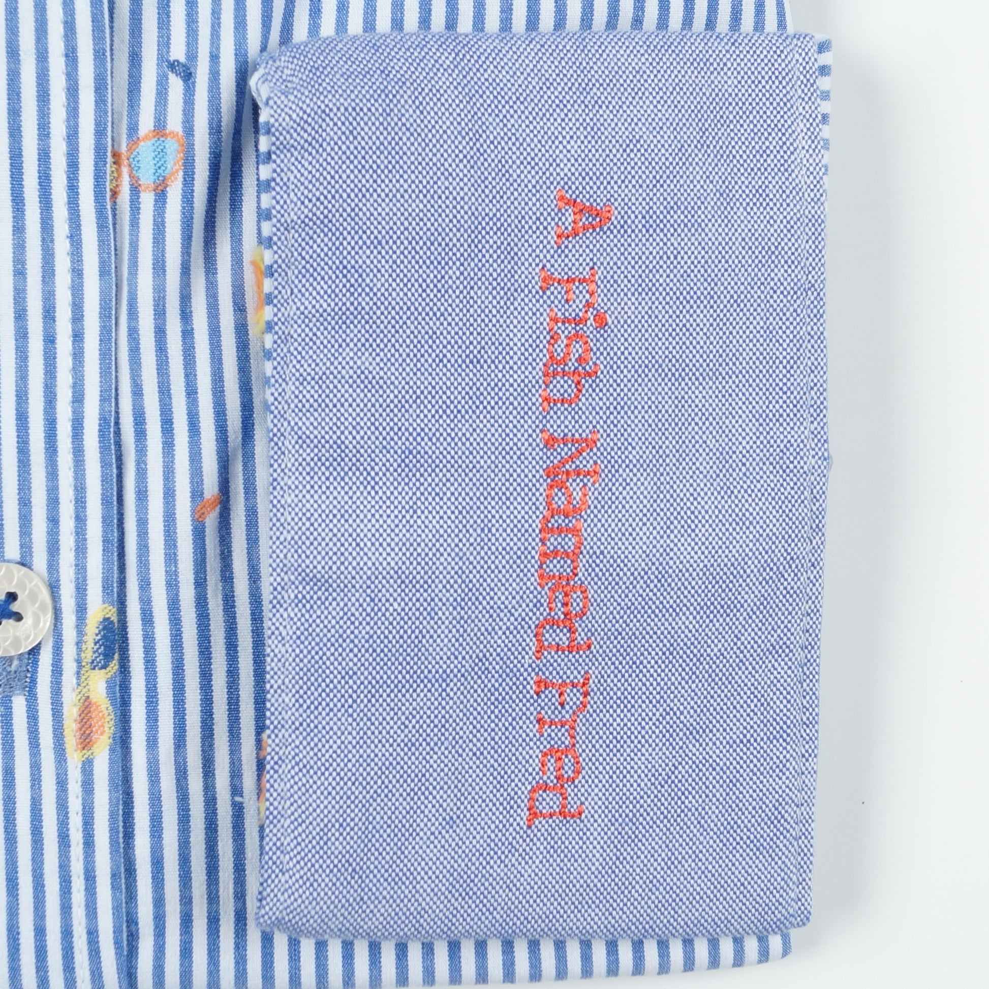 A Jacquard Stripe Shirt - Blue
