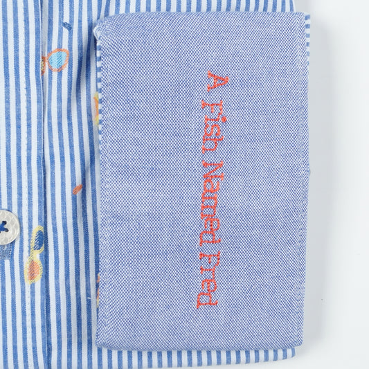 Jacquard Stripe Shirt - Blue