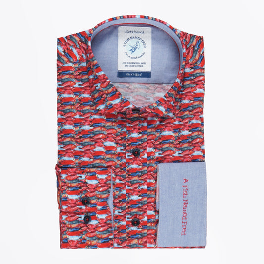 - Fish Shirt - Ruby Red