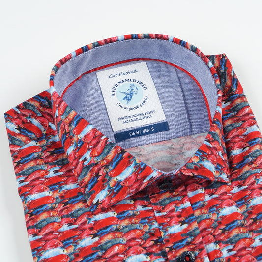 - Fish Shirt - Ruby Red