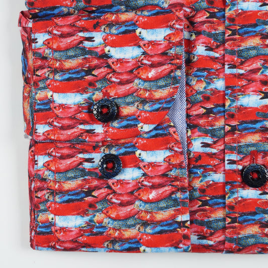 - Fish Shirt - Ruby Red