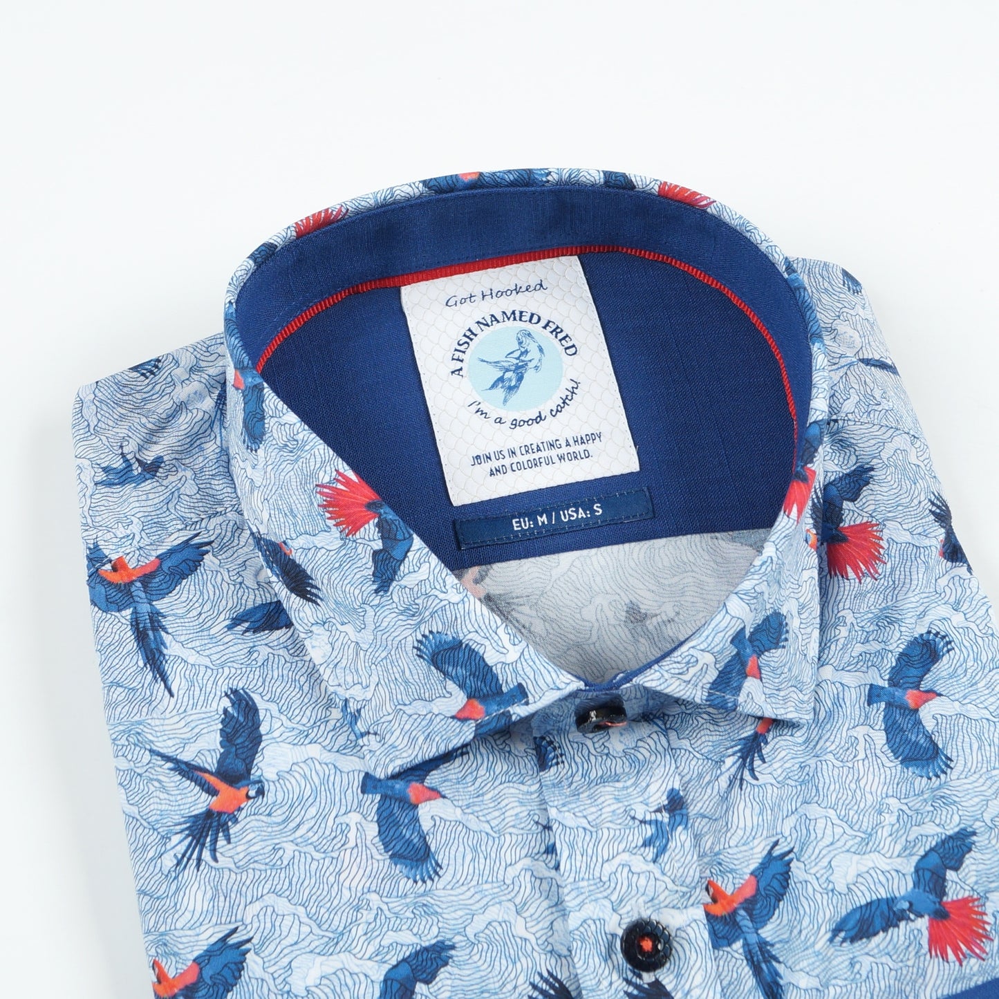 - Birds Shirt - Light Blue