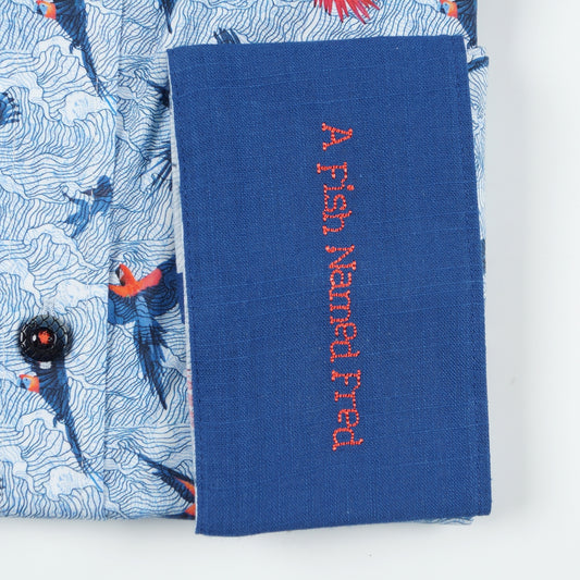 - Birds Shirt - Light Blue