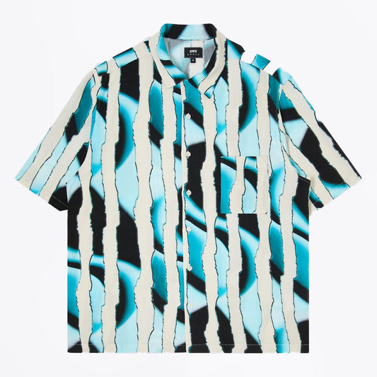 Multidimensional Stripe Shirt - Blue