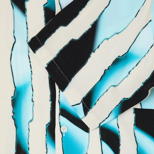 Multidimensional Stripe Shirt - Blue