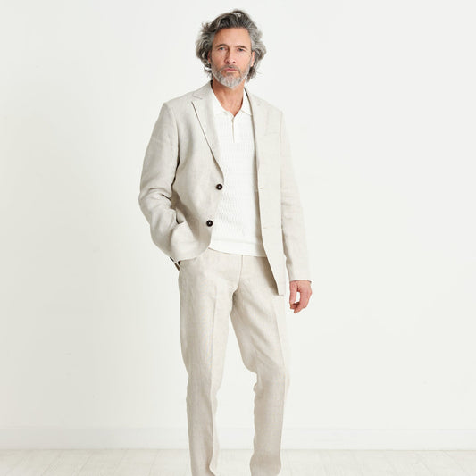 - Fintry Linen Blazer - Natural