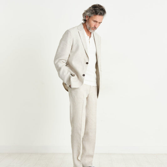 - Fintry Linen Blazer - Natural