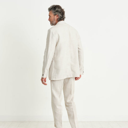 - Fintry Linen Blazer - Natural