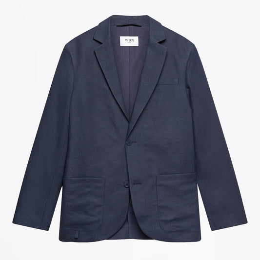 - Fintry Linen Blazer - Midnight