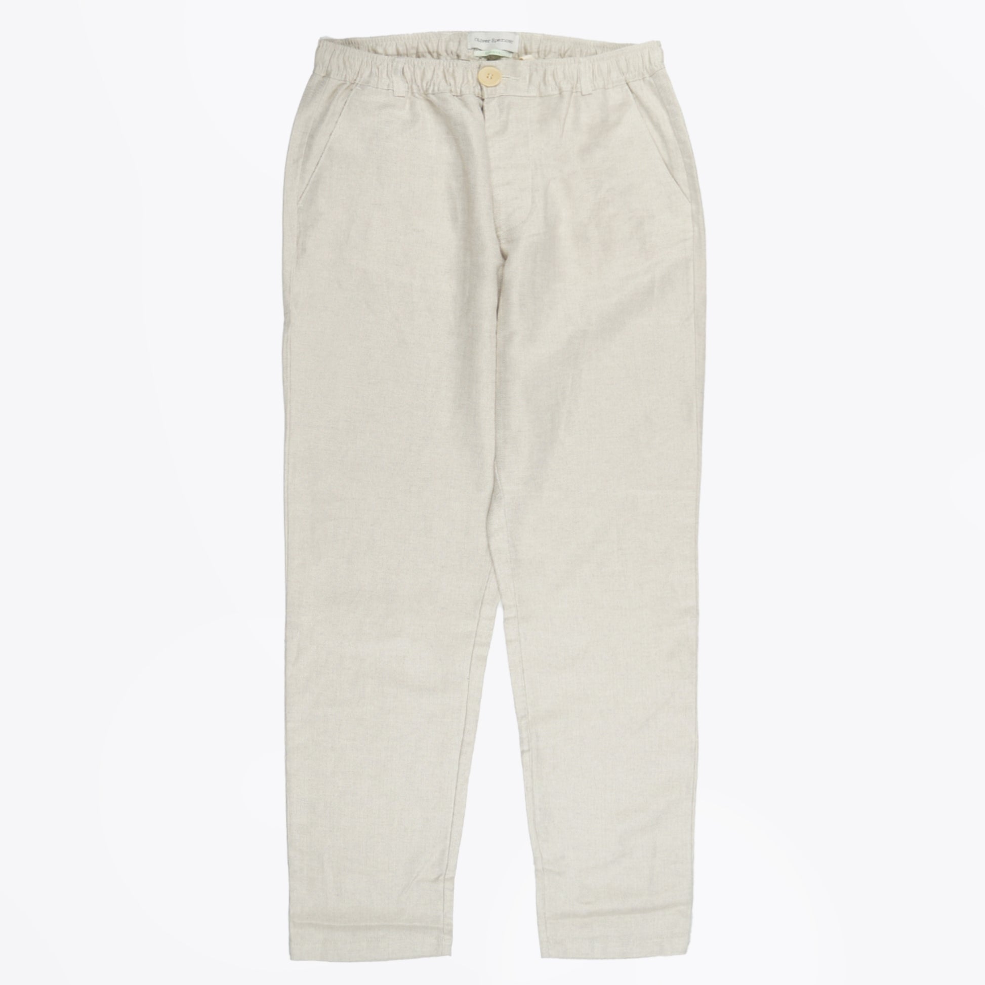 Oliver Malin Drawstring Trousers - Beige