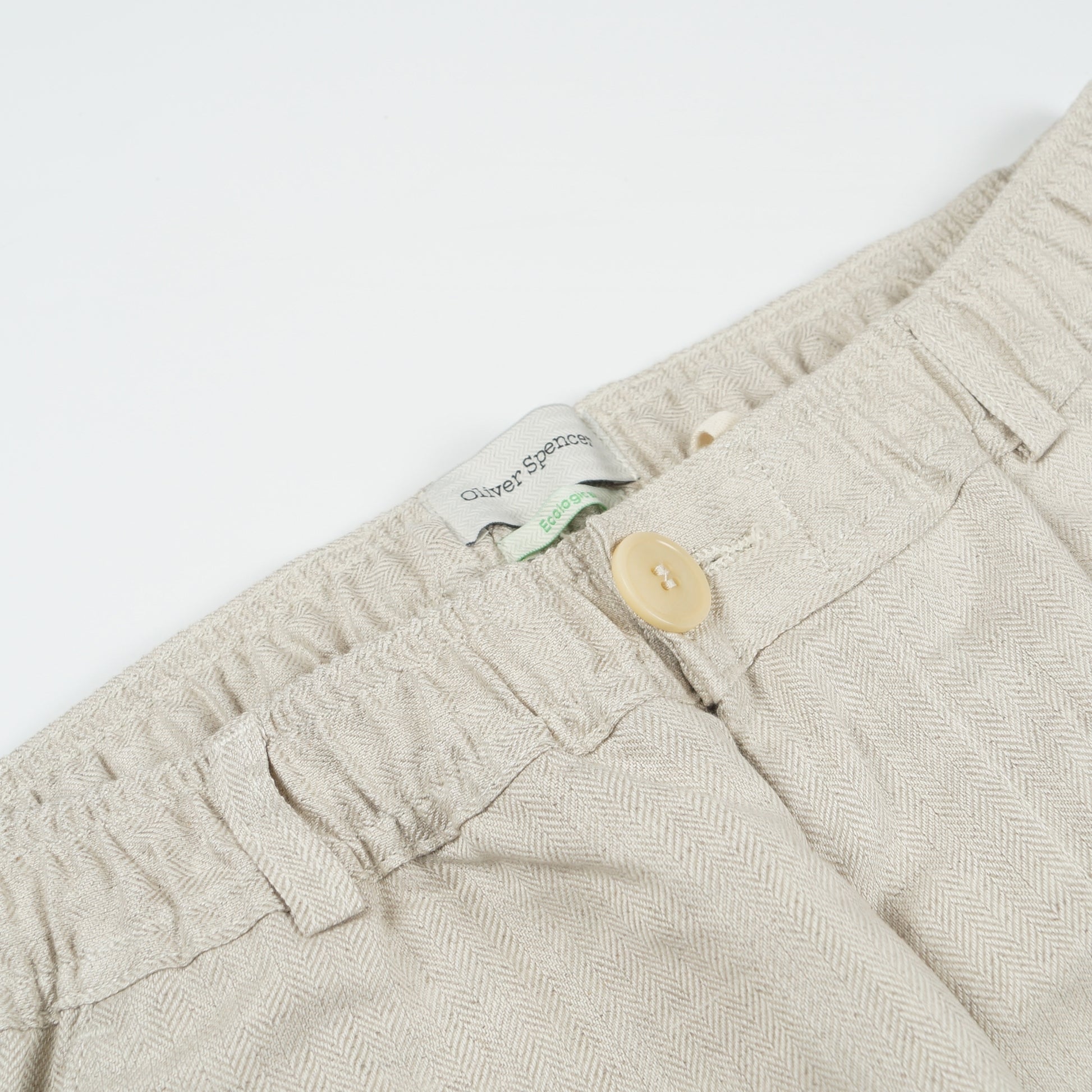 Oliver Malin Drawstring Trousers - Beige