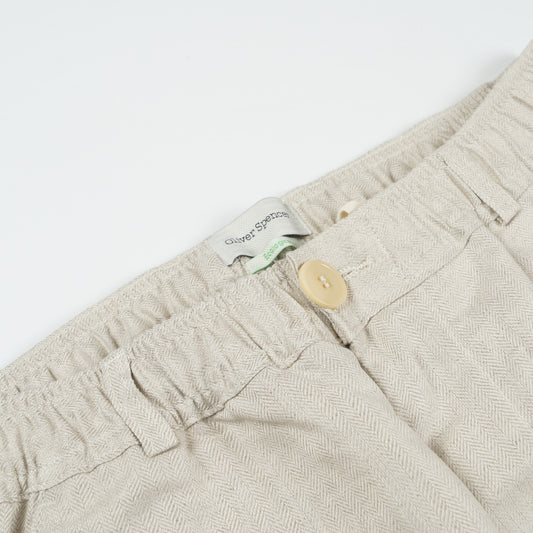 Malin Drawstring Trousers - Beige