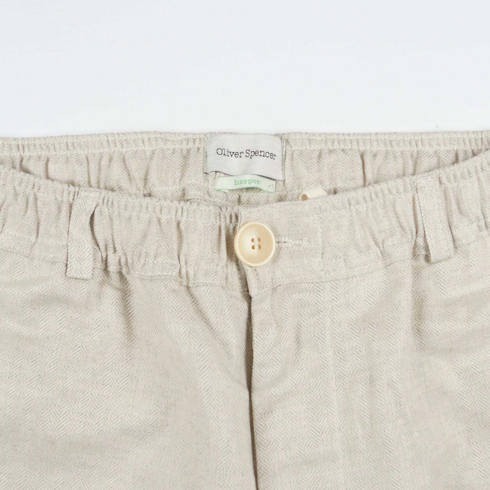 Oliver Malin Drawstring Trousers - Beige