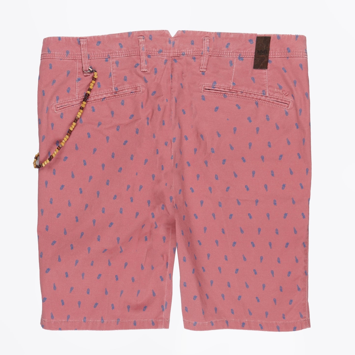 - Pavo Pineapple Slim Shorts - Red