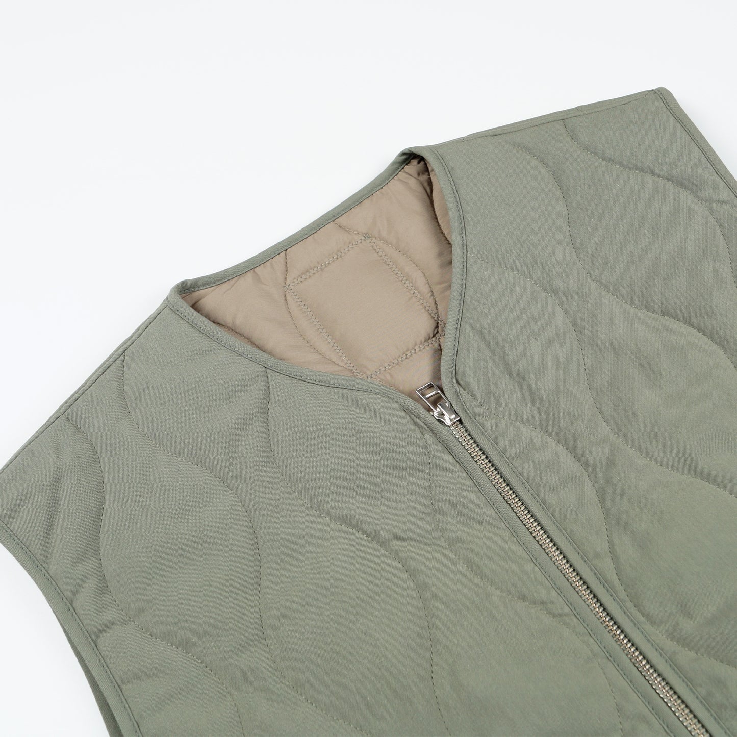 - Peter Tab Series Gilet - Died Sage Green