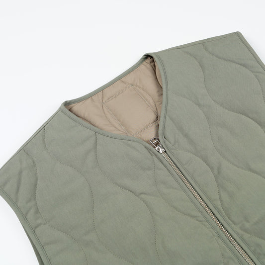 - Peter Tab Series Gilet - Died Sage Green