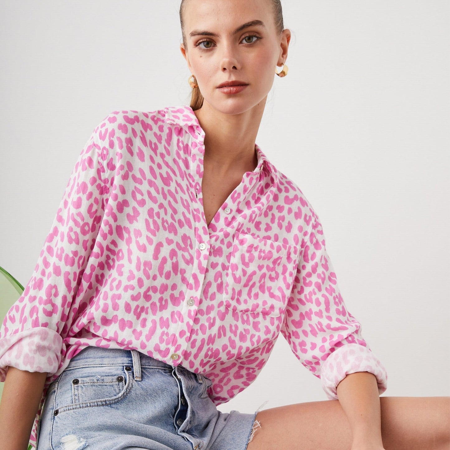 - Ellis Shirt - Fuchsia Jaguar