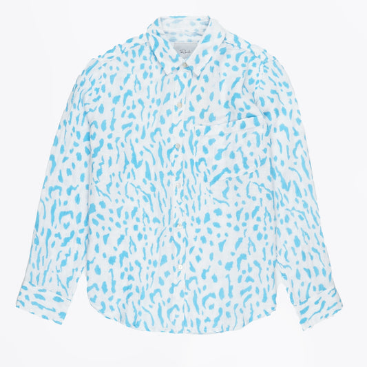 - Ellis Shirt - Teal Cheetah