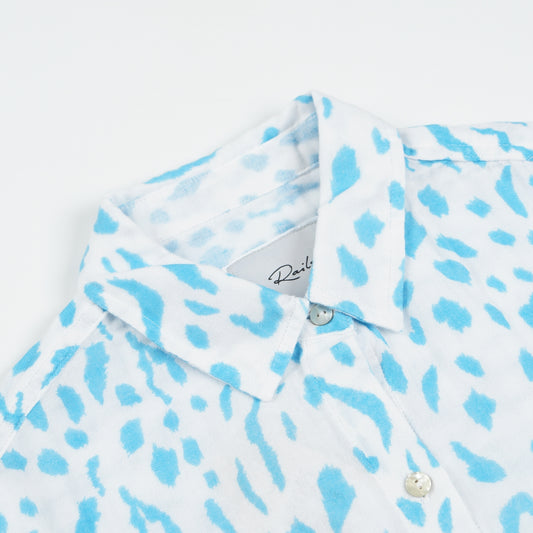 - Ellis Shirt - Teal Cheetah