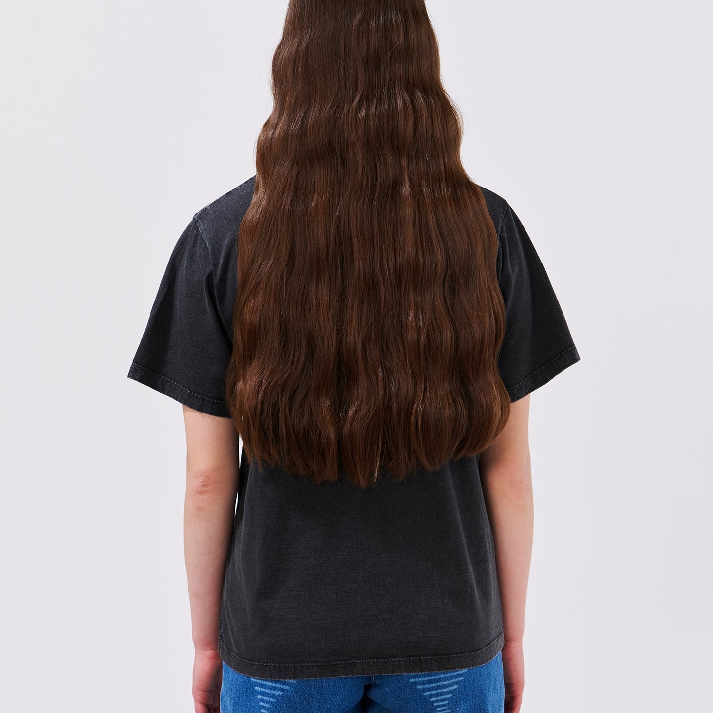 - Black Crew Neck T-Shirt - Memories Of Utopia Acid Black