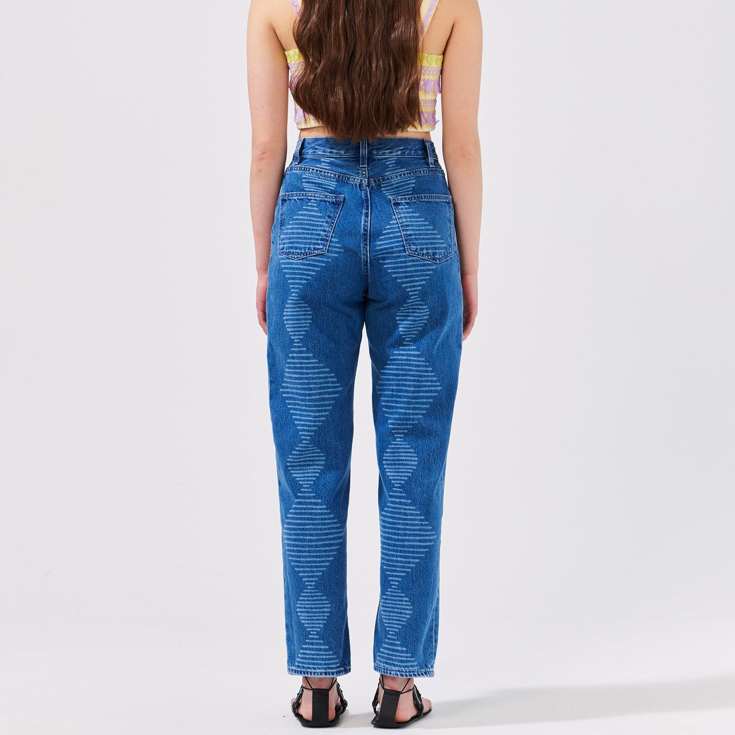 - Tapered Leg Jean - Aztec Laser Blue