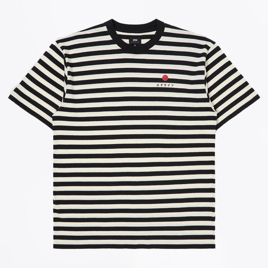 - Basic Stripe Tee - Black/White