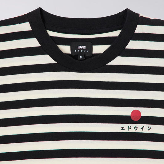 - Basic Stripe Tee - Black/White