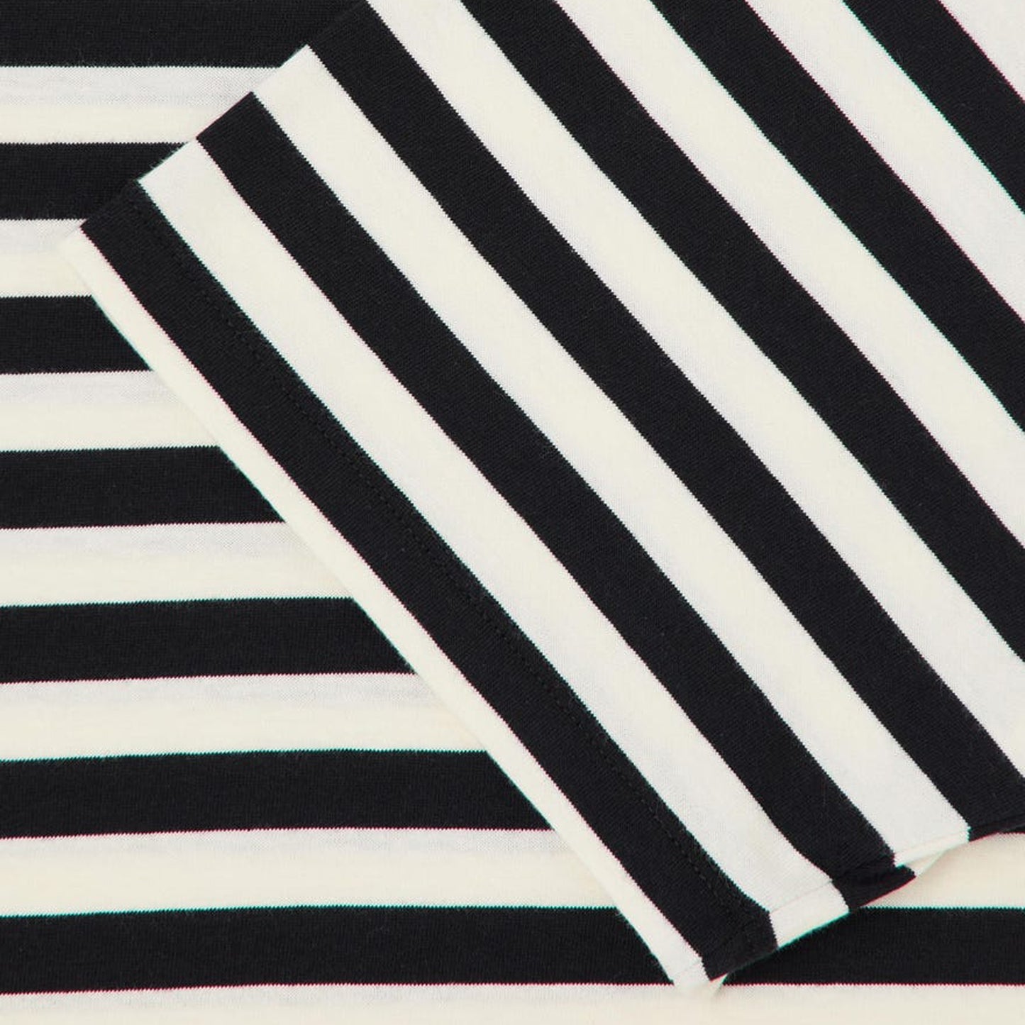 - Basic Stripe Tee - Black/White