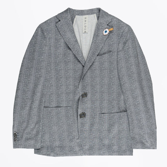 - Seba 1 Stretch Check Blazer - Navy