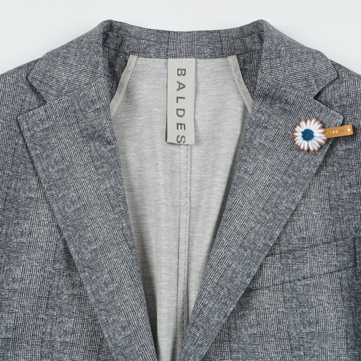 - Seba 1 Stretch Check Blazer - Navy