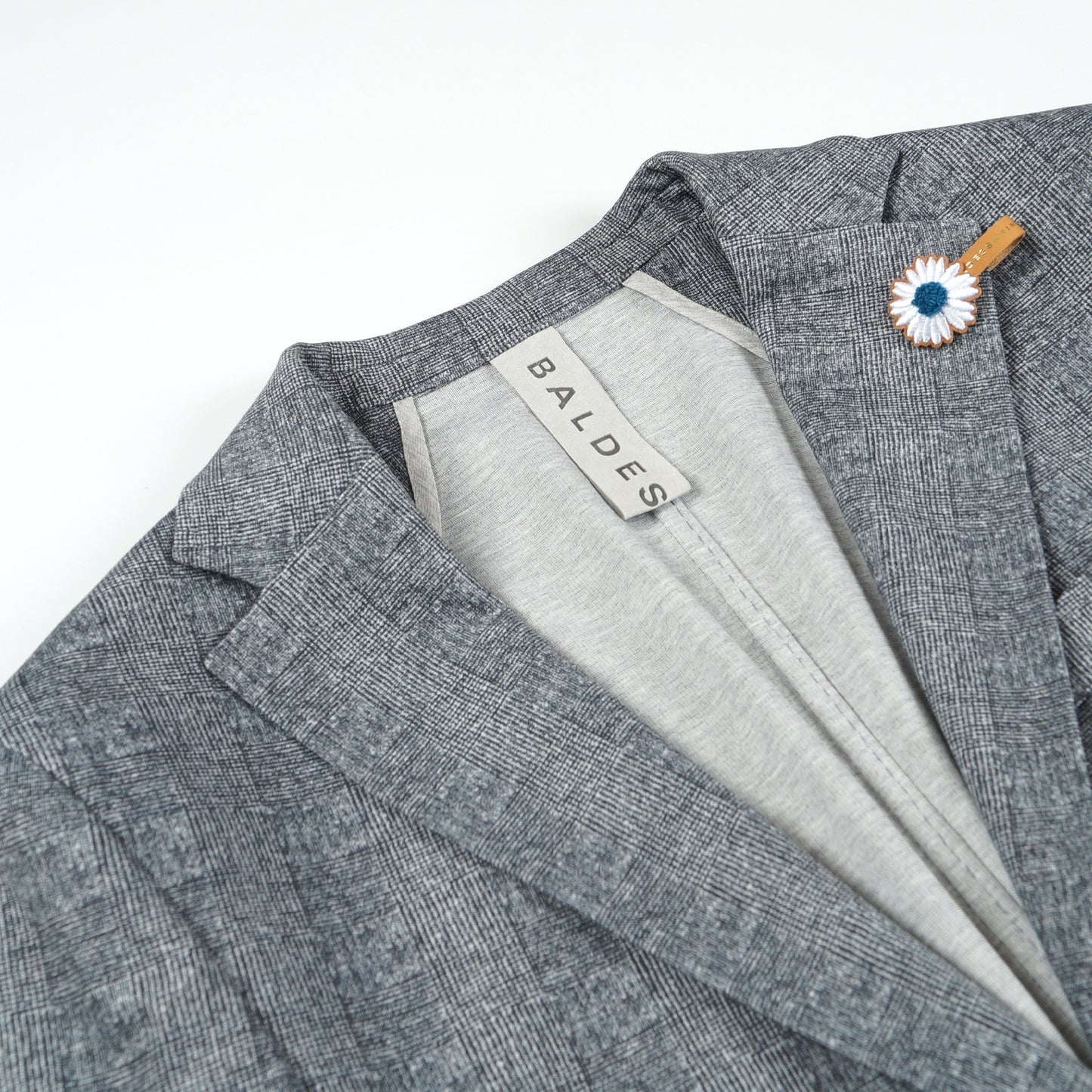 - Seba 1 Stretch Check Blazer - Navy