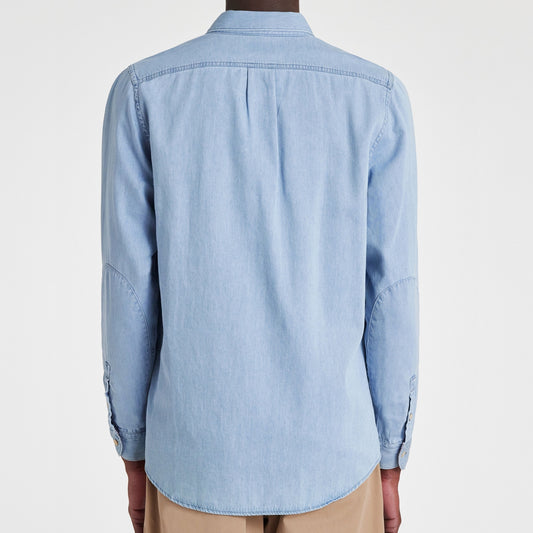 - Regular Fit Light Denim Shirt - Light Denim