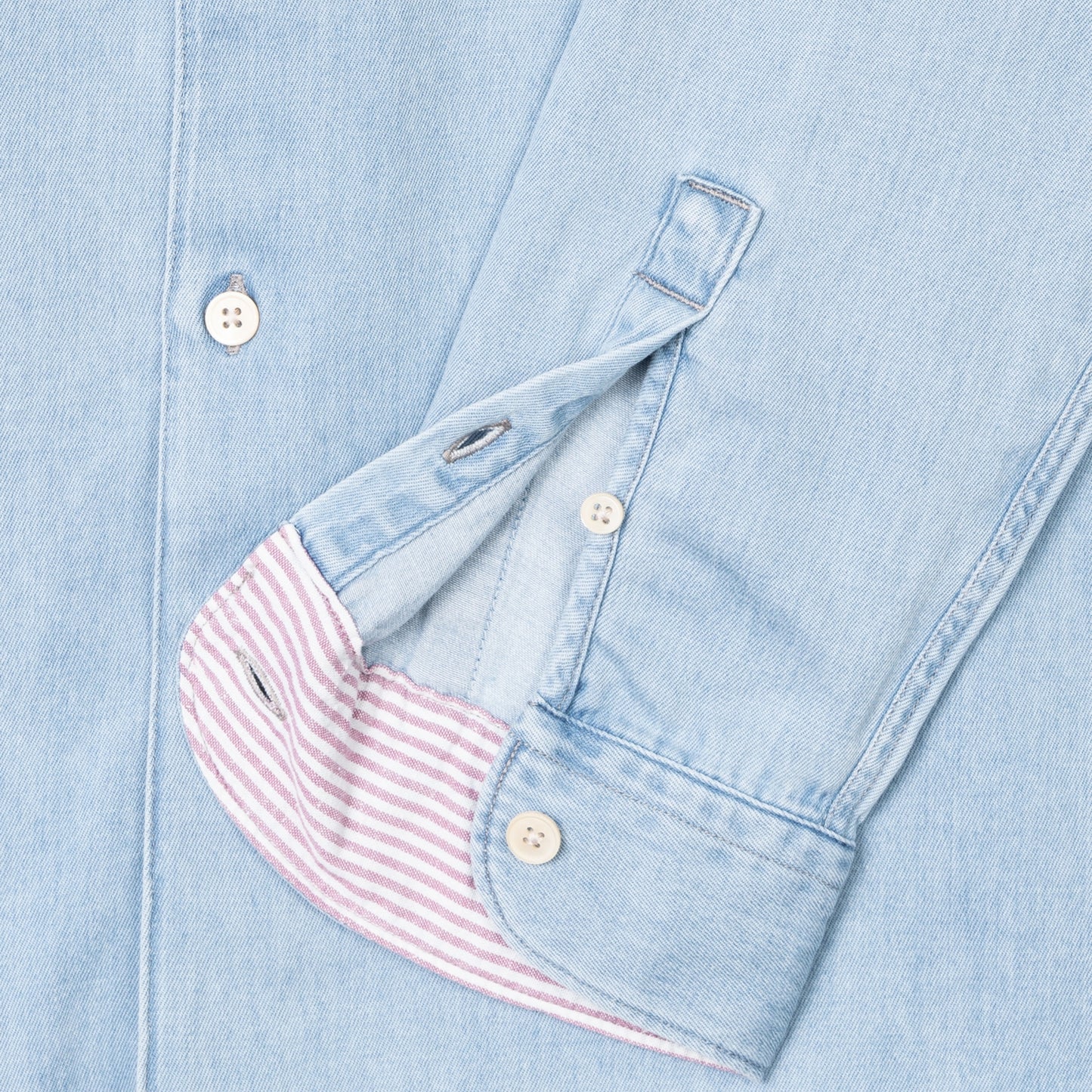 - Regular Fit Light Denim Shirt - Light Denim