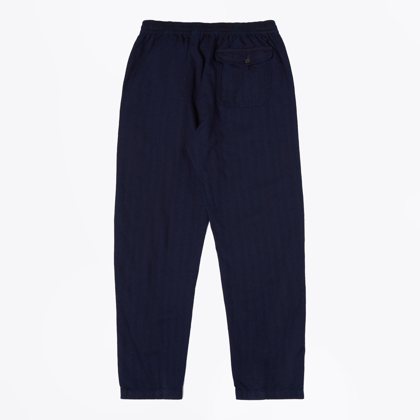 - Track Herringbone Trousers - Navy