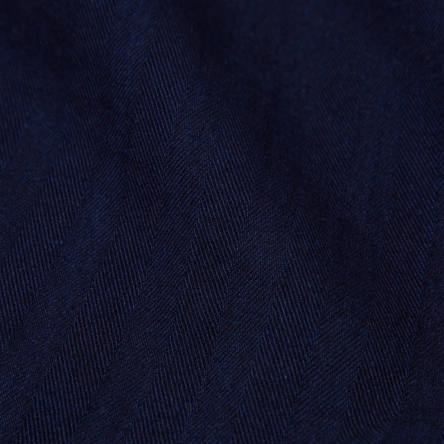 - Track Herringbone Trousers - Navy