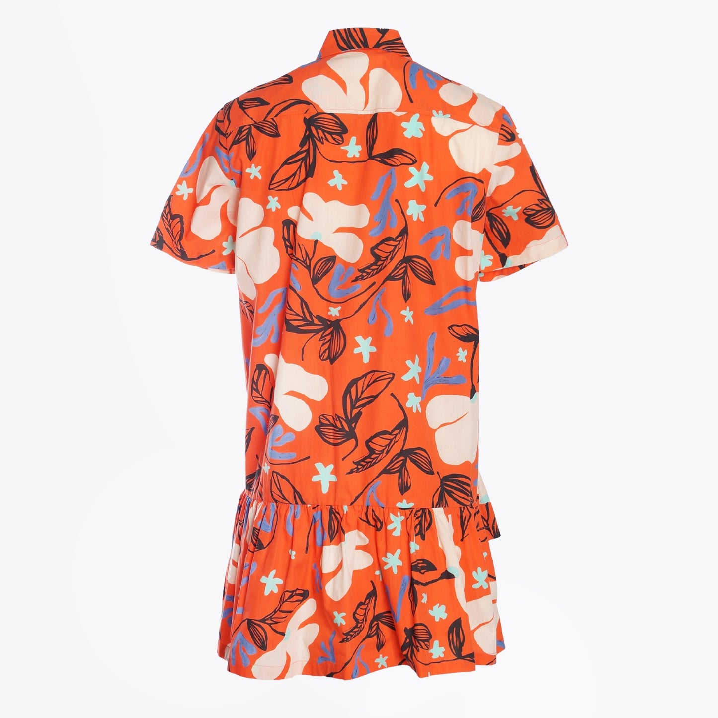 - Sea Floral Dress - Red