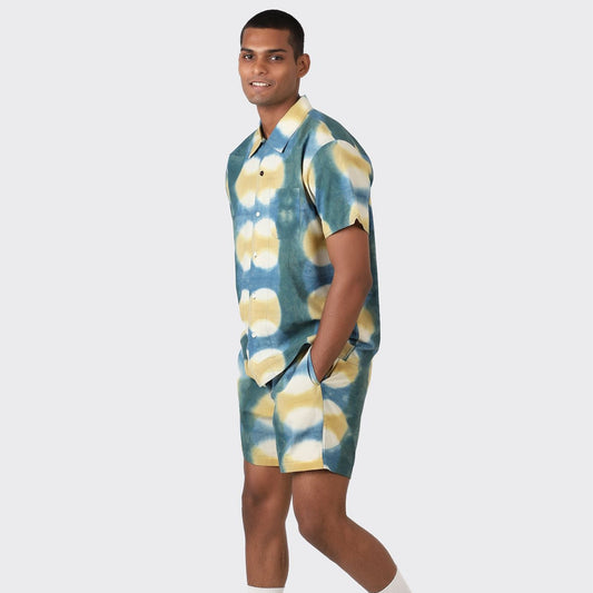 - Chintan Ajrakh Print SS Shirt - Multi