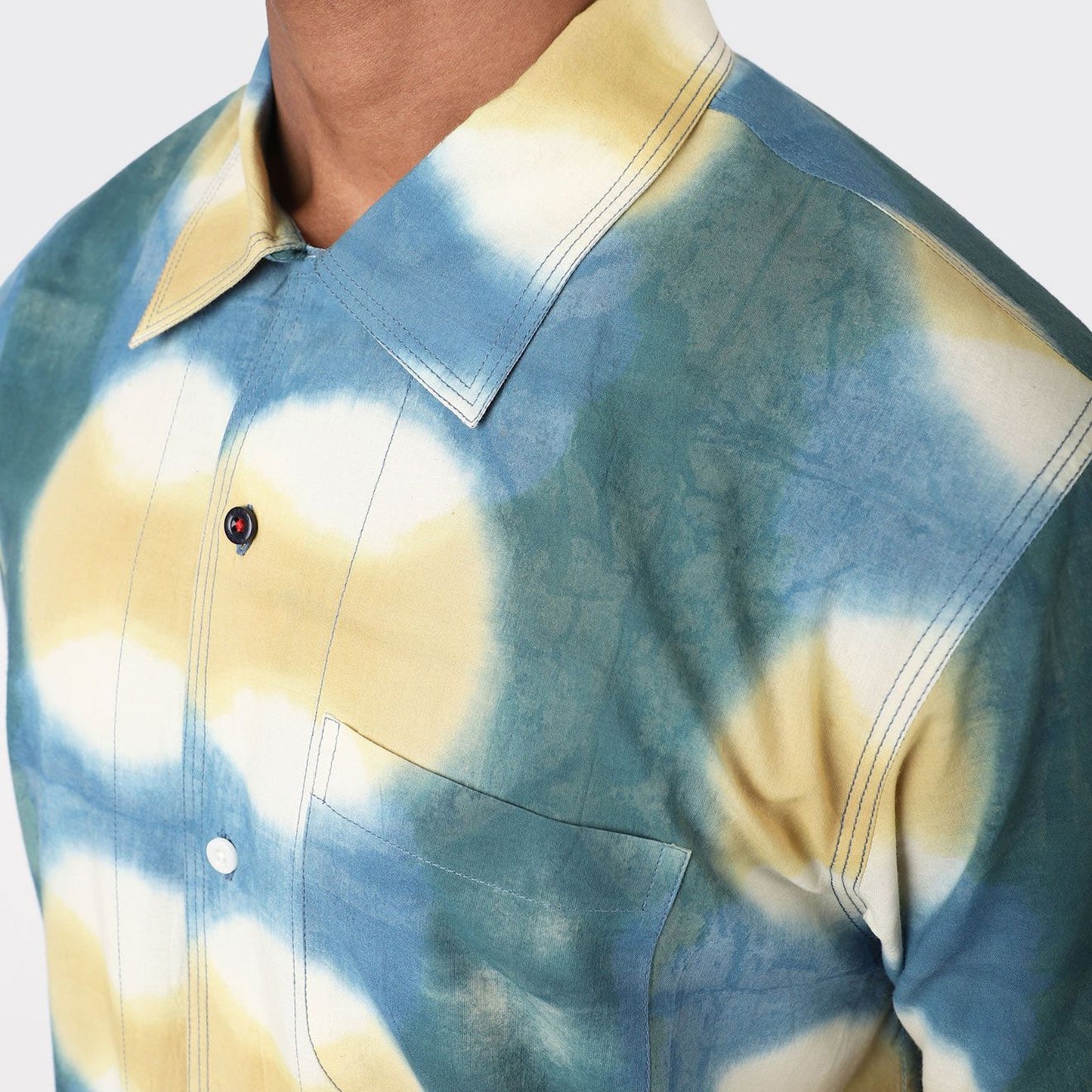 - Chintan Ajrakh Print SS Shirt - Multi