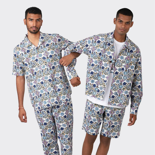 Lamar Block Print SS Shirt - Multi