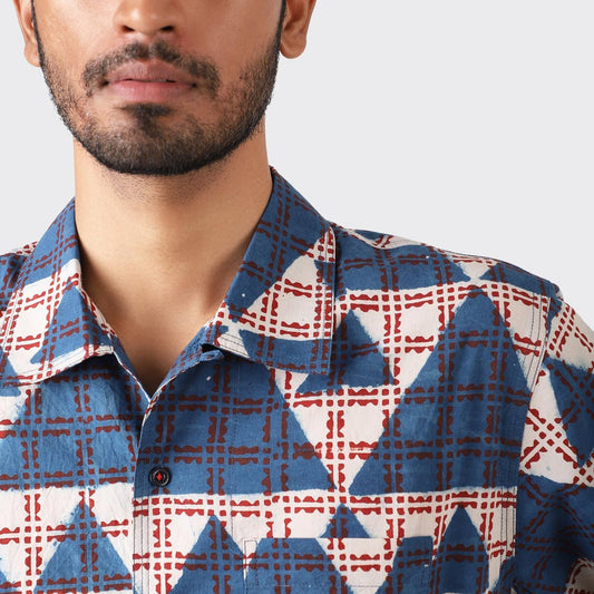 - Chintan Block Print SS Shirt - Multi