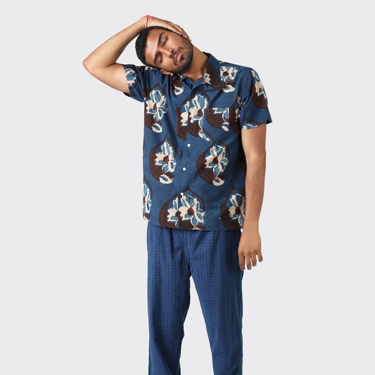 - Chintan Block Print SS Shirt - Multi