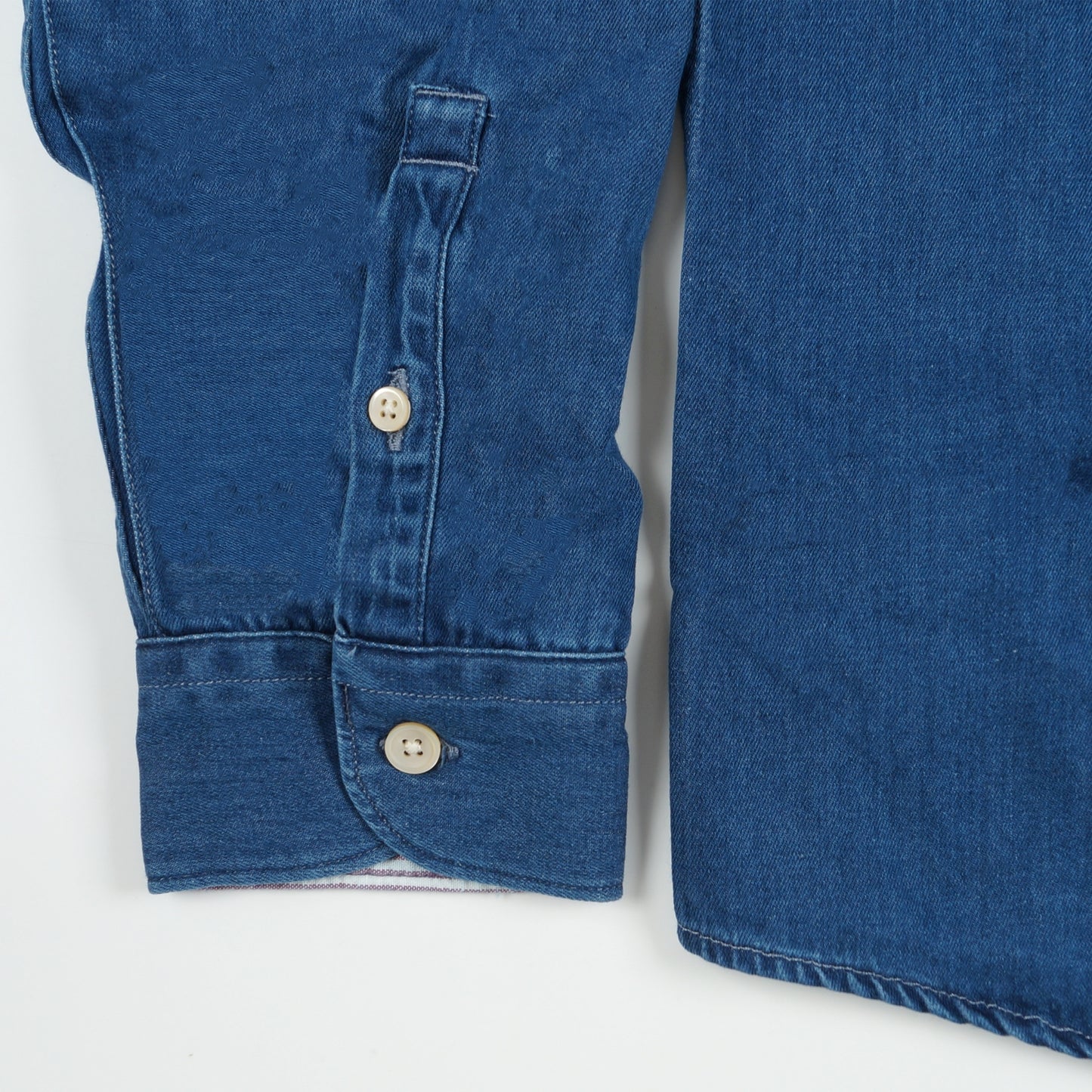 - Regular Fit Denim Shirt - Mid Denim