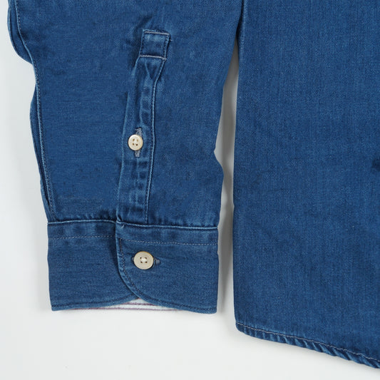 - Regular Fit Denim Shirt - Mid Denim