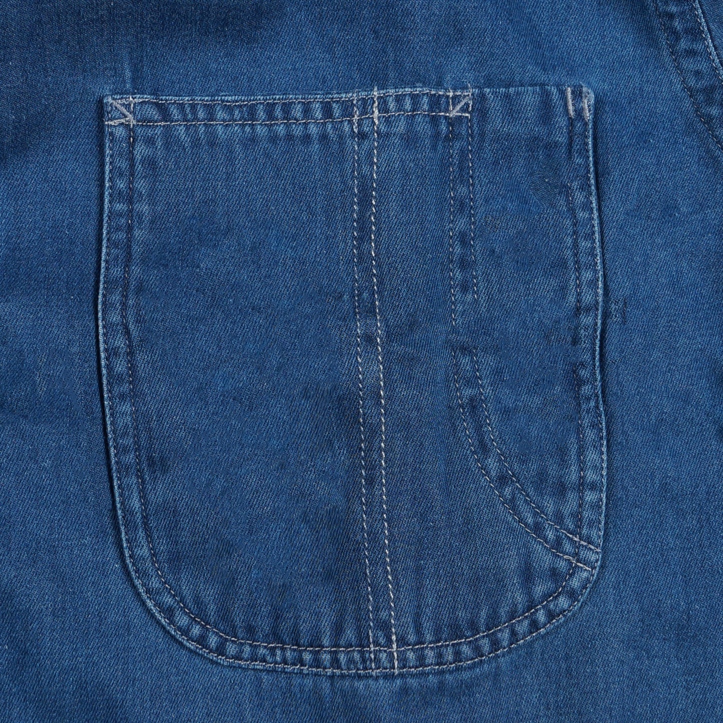 - Regular Fit Denim Shirt - Mid Denim