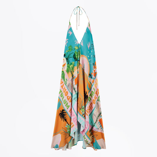 - Voila Vacanze Dress - Orange