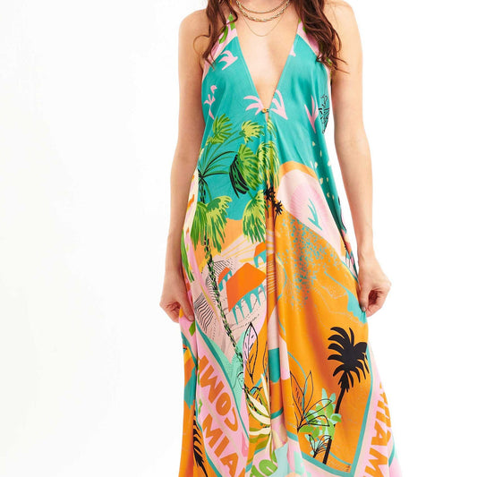 - Voila Vacanze Dress - Orange