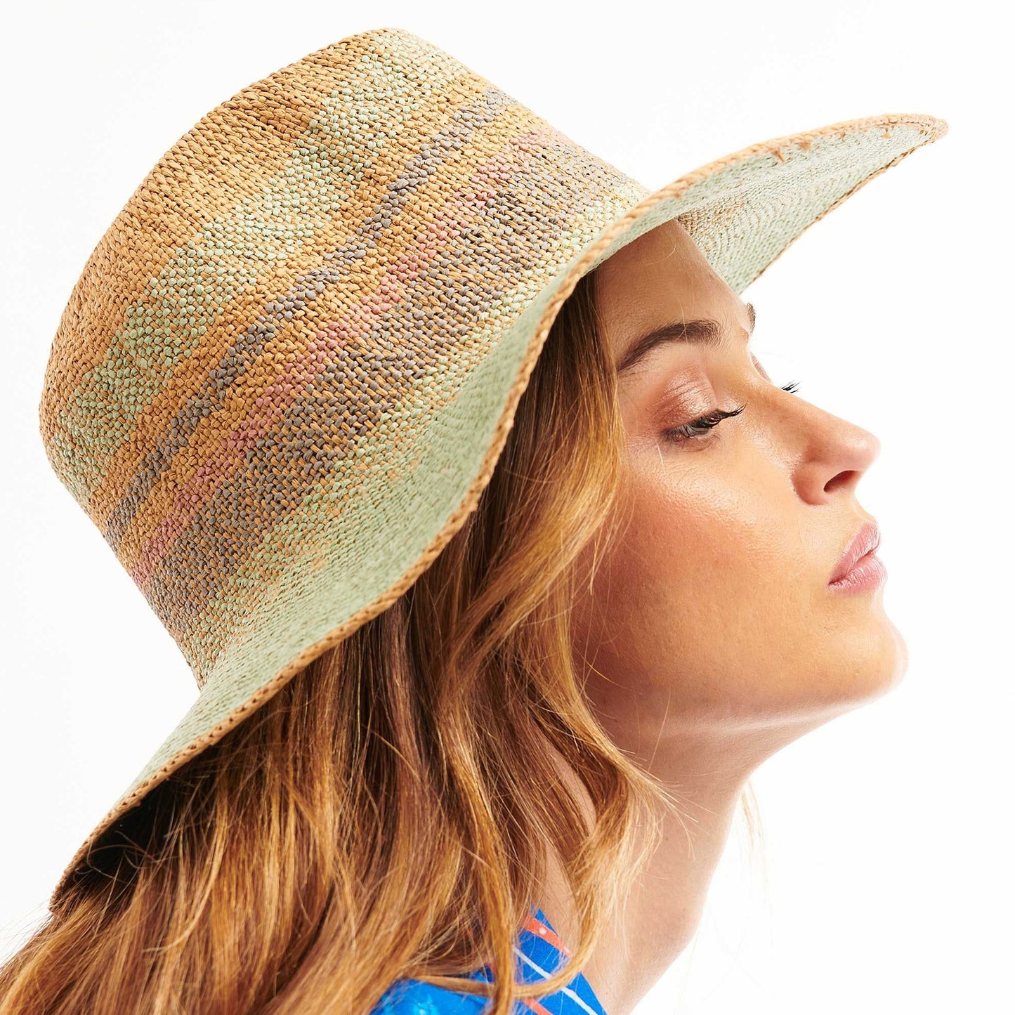 - Babos Straw Hat - Blue